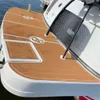 2004 Four Winns 328 plataforma de natación cabina barco EVA espuma de imitación cubierta de teca almohadilla de suelo respaldo autoadhesivo SeaDek Gatorstep estilo almohadillas