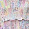 Självhäftande klistermärken 10 st 20 st 30 st Slumpmässiga klistermärken Pack Laser Dekorativt Kawaii Album Koreanskt brevpapper DIY Material 230707