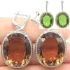 Stud 40x21mm Big Gemstone 22x18mm Mystic Topaz Zultanite Couleur Changeante Alexandrite Femelles 925 Boucles d'Oreilles en Argent Accrocheur 230710