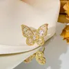 Küme halkaları modoma 2023 Kelebek şekil tasarımı kadınlar için düğün lüks takı Kore moda minimalist açılış altın rengi
