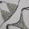 Damen-Bademode Anibol Sexy Push-Up-Triangel-Bikini, luxuriöser Kristall-Diamant-Badeanzug für Damen, Träger, Schnür-Bademode 230707