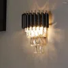 Lampada da parete lampadario luce moderna di lusso pendente di cristallo decorazione del corridoio casa camera da letto comodino applique apparecchio da bagno per interni