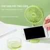 Electric Fans Portable Small Fan Speed Adjustment USB Rechargeable Summer Cooling Fan 1000-1200mAh Bracket Base for Home Office School