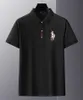 Męskie koszulki letnie męskie koszulka Polo moda marka Business Casual guzik do klapy luksusowe hafty koszulka z krótkim rękawem odzież męska 230710