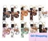 Imitation cuir multicolore voiture bracelet en cuir porte-clés pendentif Qiqi Bowknot sac pendentif en gros