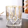 Bicchieri da vino Nido d'uccello europeo Doratura Bicchiere di cristallo dorato Bicchiere creativo Whisky Cocktail XO Whisky Brandy Snifters