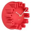 Horloges Murales Salon Art Décor 3D Highlight Nombre Horloge Murale Noir Design Moderne Muet Horloges Suspendues Salon Décoration De La Maison 24cm 230710