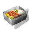 Dinnerware Sets Stainless Steel Snack Containers With Leak Proof Lids Lunch Box Portable Insulated Container Reusable Packing