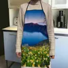 Kitchen Apron Garden Of The Of Galilee Aprons Home Coffee Shop Cleaning Aprons Kitchen Accessories For Men Women Funy Gift R230710