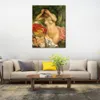 Modern Landscape Canvas Wall Art Bagnante che si sistema i capelli Pierre Auguste Renoir Dipinti fatti a mano di alta qualità