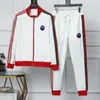 Spring and Autumn Zipper Sweater Set mens tracksuits Designer trousers suit oversize Baseball uniform men women Casual cotton two-piece set