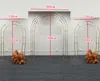 3PCS one set Shiny Gold Large Flower Arrangement Rack Outdoor Lawn Wedding Floral Arch Baptism Birthday Party Display Stand Ornaments