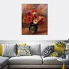 Bloemen in Vaas Dahlila's en Asters Pierre Auguste Renoir Schilderij Stilleven Canvas Art Handgemaakte Olie Artwork Modern Home Decor