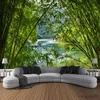 Tapestries Bamboo Landscape Large Size Wall Tapestry Art Decoration Curtain Hanging Home Bedroom Living Room Decoration R230710