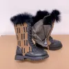 مصمم Matin Boots تمتد الدانتيل فوق الجوارب الطويلة أطفال بويز فتيات الركبة القتال الجوارب الشتوية الأطفال الصغار