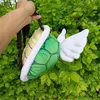 Turtle shaped plush backpack 30cm anime backpack turtle shell green red filled toy novelty and fun children's birthday gift backpack strap length adjustable ba76 E23