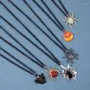 Collane con ciondolo Collana gotica di Halloween Bat Spider Choker Clavicola Catena per donna Uomo Coppia Hip Hop Party Festival Gioielli Regali