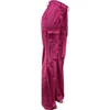 Women's Pants 2023 Summer Rose Red Wide Leg Cargo With Pockets Fashion Safari Style Loose Trousers