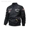 남자 재킷 스프링 가을 가을 얇은 공군 MA1 파일럿 재킷 남자 항공기 자수 야구 유니폼 대형 크기의 대단한과 코트 바닥 재킷 hkd230710