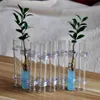 Objetos decorativos Figurinhas Vaso de vidro de flor articulada Tubo de ensaio Suporte de planta criativo Recipiente hidropônico Sala Mesa de jantar de escritório Decoração floral para casa 230710