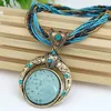 Strengen Strings Vintage Ketting Sieraden Mode Retro Bohemen Stijl Multilayer Kralen Ketting Kristal Graan Hanger 230710