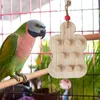 Other Bird Supplies Parrot Toy Wooden Board Chewing Toys Cage Accessories With Bell For Parrots Conures Love Birds Cockatiels Budgies