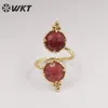 С боковыми камнями WT R 5 WKT 2023 RETRO RING EARTHET GEMSTOSTE ESQUISIT День рождения Женская тенденция дизайна ювелирных изделий 230710