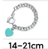 새로운 Long Love Blue Blue Silver Bracelet for Women 체인 링크 남성 성인 보석류 하트 팔찌 세트 링 제조 키트 보울리 디자이너 커플 웨딩 파티 선물