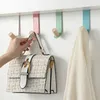 Universal Wood Hook Behind-Door Key Clothes Coat Bag Hanger Holder Hook Cabinet Door Hanging Organizer Hook Punching-Free Wall Decoration Hanger