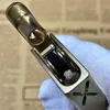 Hand-made Brass mechanical lever Kerosene No Gasoline Trench Lighter Vintage Grinding Wheel Man's Cigarette Gift 7HH4