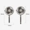 Electric Fans Tripod Electric Fan Rechargeable Portable Air Cooling Fan Gear Adjustable Low Noise Home Appliances for Summer Picnic BBQ