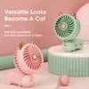 Electric Fans Cameras Cute Rechargeable Handheld Fan Fashion Cartoon Portable Usb Charge Fan Air Cooler Small Gift Foldable