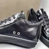 High Top Quality Full Black Wax Real Leather TPU Sneakers Boots Fragrant Sole Rock Ins luxuious Shoes