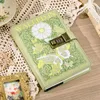 Padlock Sketchbook B6 Notebook With Lock Journal Spiral Diary Notepad Flower Stationery Planner Retro Password Note Book