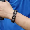 Bracelets porte-bonheur NIUYITID rétro alliage chaîne corde tressé Bracelet pour femmes hommes cadeau d'anniversaire spécial