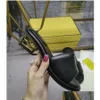 Sandalen 2023 Sommer-Breitband aus Schaffellstoff mit Scapture-Absatz Metall F Baguette-Muster Größen 35-42 Box Drop Delivery Schuhe Acce Dhk0S