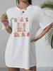 Erkek Tişörtler Erkek Kadın UNISEX Mektup Baskı T-Shirt Yaz Moda Kısa Kollu Tees Giysileri Pamuk Konforlu Beyaz Tshirts