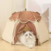 Tenda para animais de estimação casa verão respirável para gatos canil removível e lavável para gatos acessórios para esteira