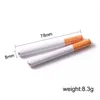 100 pièces/boîte métal aluminium cigarette forme fumer tuyaux en alliage d'aluminium en dents de scie tuyau un frappeur chauve-souris pour tabac herbe accessoires en gros