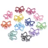 Keychains 5PCS Metal Buttfly Lobster Clasps Hooks Key Ring Chain Connector For DIY Jewelry Making Accessories