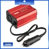 Jump Starter 200W Inversor de corriente para automóvil 12V 220V y AC 110v Adaptador convertidor de cargador automático Onda sinusoidal modificada EU US JP Socket HKD230710