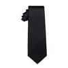 Conjunto de gravatas e clipes masculinos de gravata borboleta ajustável de seda preta para homem casual xadrez listrado Paisley presente de festa de negócios