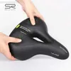 Bike Saddles SR Bicycle Saddle Comfortable Men Women Soft MTB Road Bike Seat for Sport Off-road Casual Shockproof Cycling Hollow Foam Saddle HKD230710