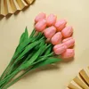 Decorative Flowers 10PCS Single Stem Tulip Artificial Flower Real Touch Bouquet Fake For Wedding Decor Home Garen