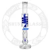 16 Inches 7mm Thickness Freezable Glycerin Coil Glass hookah Smoking Accessory for Tobacco Bong Water pipe