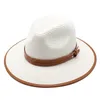 新しい天然パナマソフト形の麦わら帽子夏の女性/男性つば広ビーチサンキャップ UV 保護フェドーラ帽子