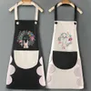 Kitchen Apron Rabbit Apron Waterproof Unisex Apron For Women's Kitchen Apron Cooking Baking Restaurant Workwear Cleaning Tools R230707