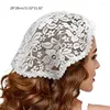 Sjaals moslim zomer kanten haarband voor vrouwen ronde haardoorhaar kerchief hoofdband bandannas vrouwelijk haarstukje elegante decoratie