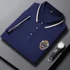 Trench Polo Shirt Men Summer Summer New High Whighk Cotton Men Short Solid Solid Asstritive Youth Prosing Shirt M4XL 903