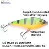 Beten Lures MIZUGIWA Gäddfiske Lure Jerkbait Musky Buster Jerk Big VIB Beten Mustad Krokar Långsamt sjunkande Big Bass 120mm 50g Pesca Leurre HKD230710